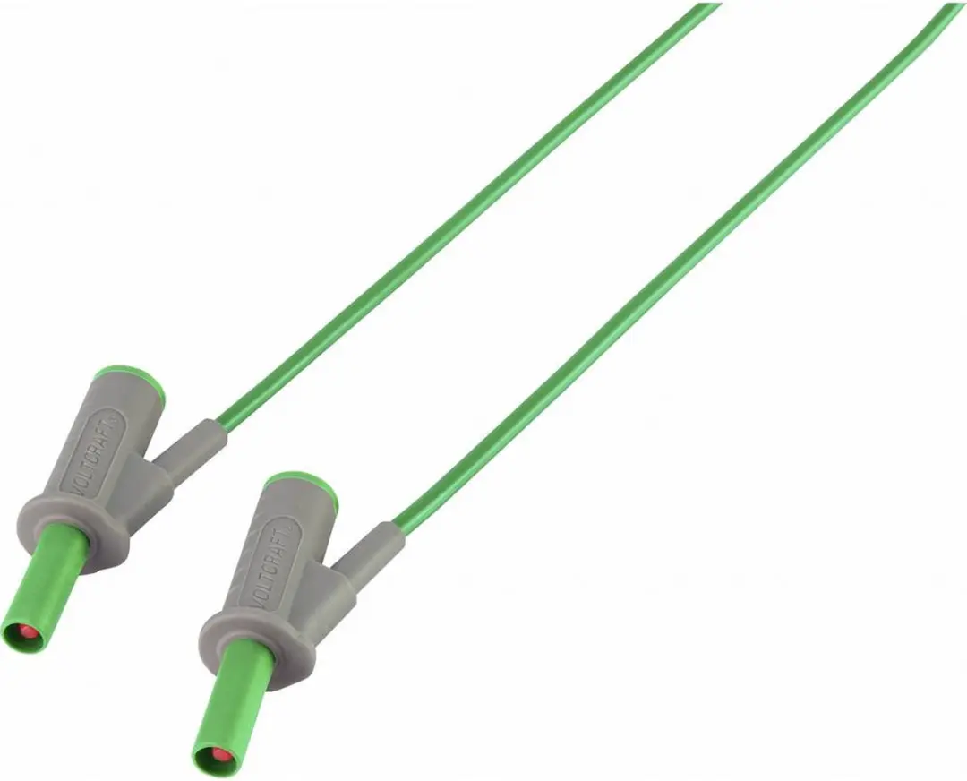 Voltcraft MSB-501 Veiligheidsmeetsnoer Banaanstekker 4 mm - 0.50 m - Groen - afbeelding 3 van 5