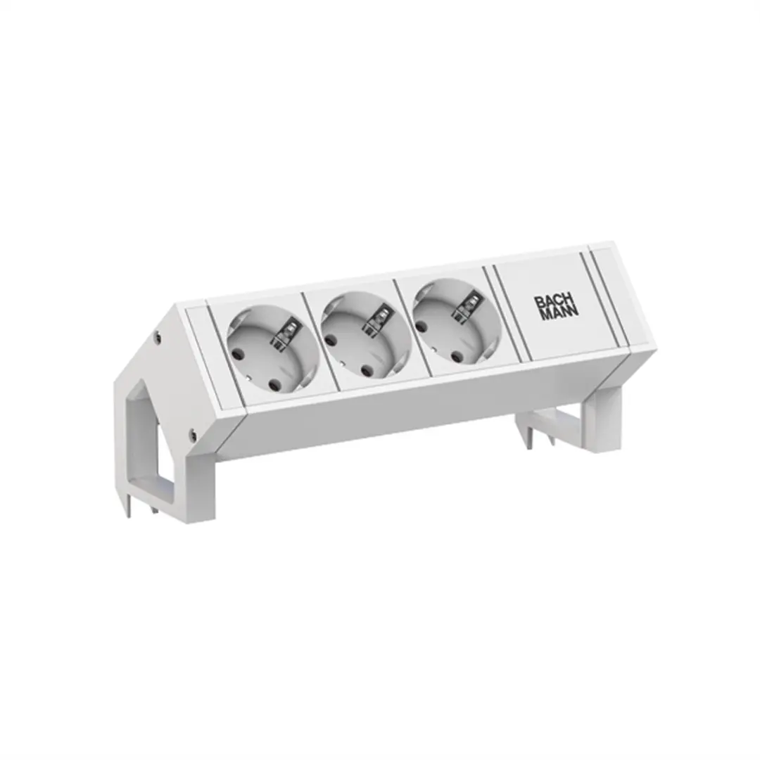 BACHMANN DESK2 wit 3xCEE7/3 0,2m GST18 RAL9010