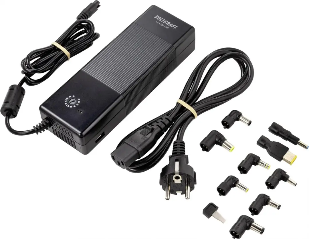 Voltcraft VC-11332665 NPS-134 Laptop Netvoeding - Zwart - afbeelding 4 van 6