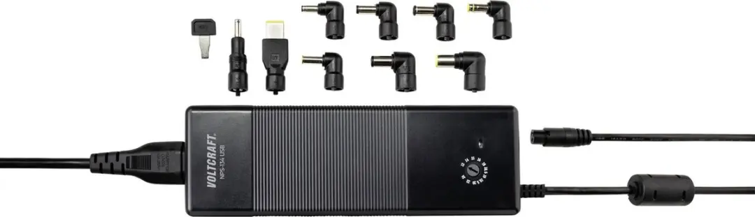 Voltcraft VC-11332665 NPS-134 Laptop Netvoeding - Zwart - afbeelding 6 van 6