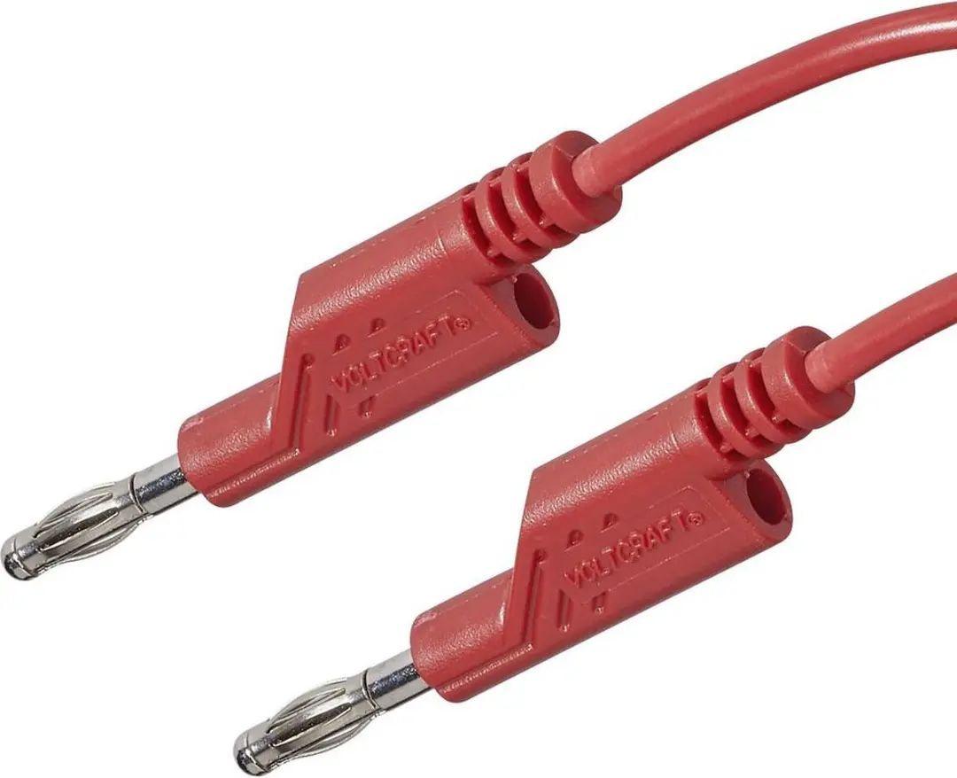 Voltcraft Meetsnoer Banaanstekker 4mm - 1m - Rood - afbeelding 2 van 4