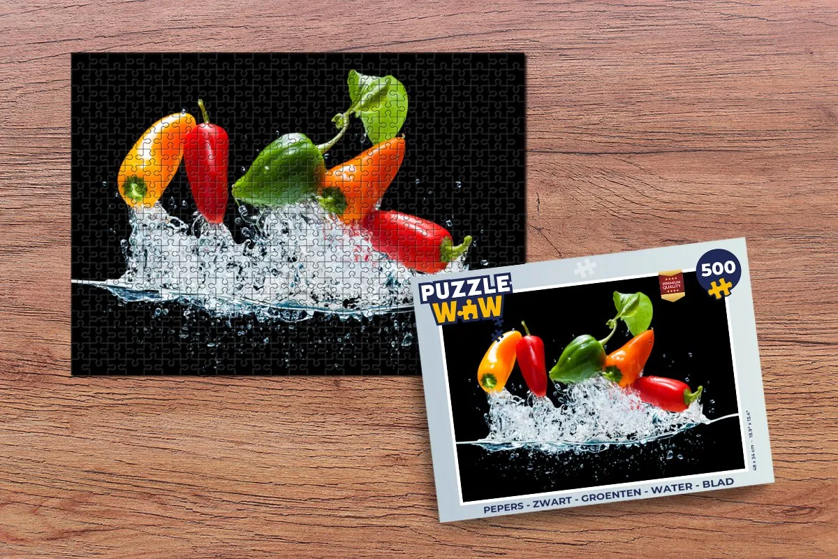 PuzzleWow Pepers Legpuzzel 500 Stuks - Multicolor