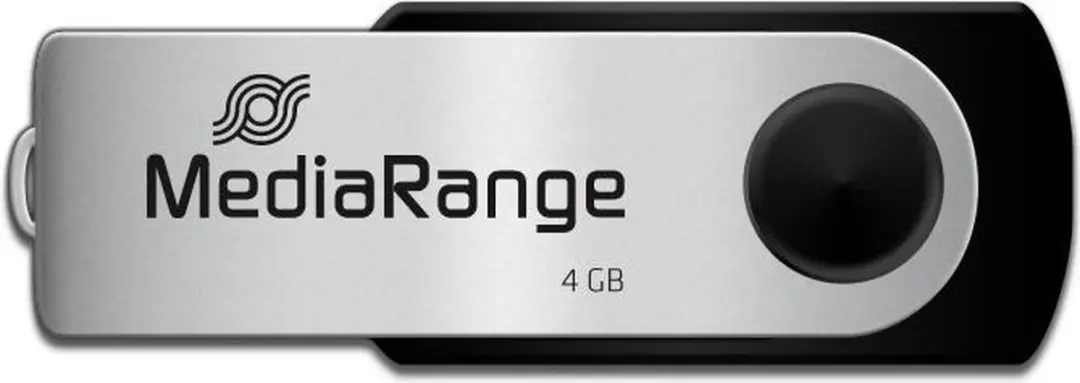 MediaRange USB Flexi-Drive MR907 USB-stick - Zwart/Grijs - afbeelding 3 van 4