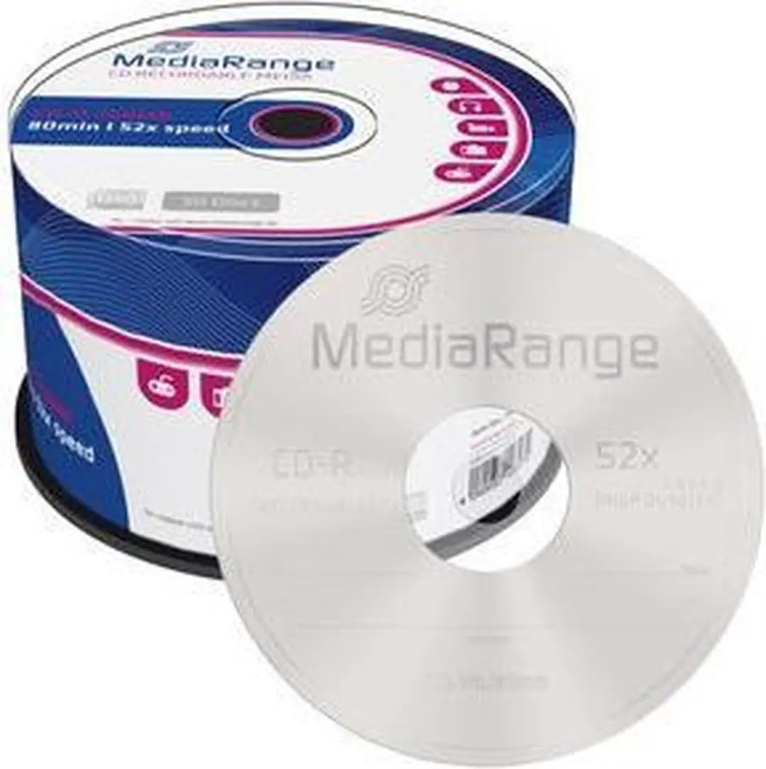 MediaRange CD-R 700MB 80min 52x - 50 stuks - afbeelding 2 van 5