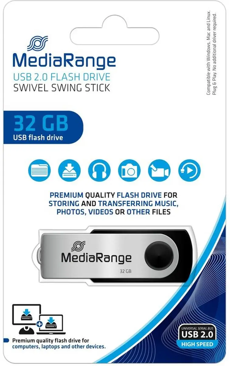 MediaRange MR911 USB-stick - 32GB - afbeelding 5 van 6
