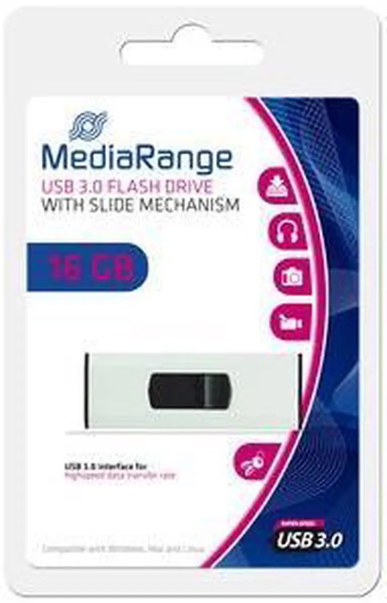 MediaRange SuperSpeed MR915 USB-stick - 16GB - afbeelding 3 van 6