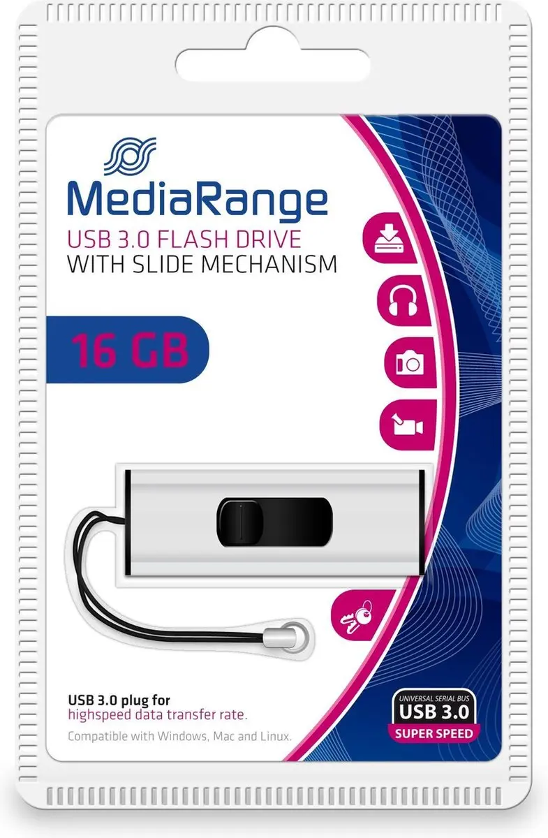 MediaRange SuperSpeed MR915 USB-stick - 16GB - afbeelding 6 van 6