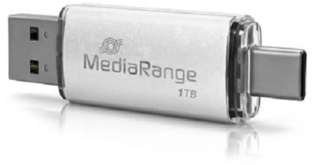 MediaRange MR941-1 USB-stick 1TB - Zilver - afbeelding 2 van 4