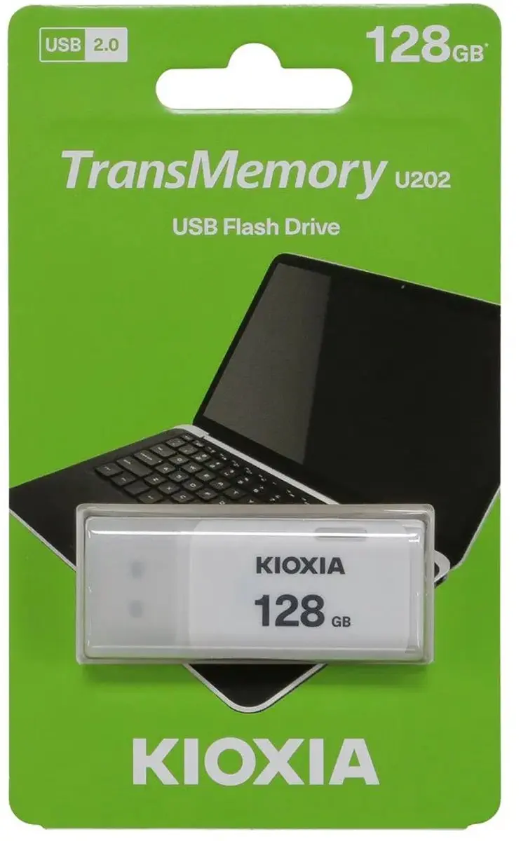 KIOXIA TransMemory U202 USB-stick 128GB - Wit - afbeelding 6 van 6