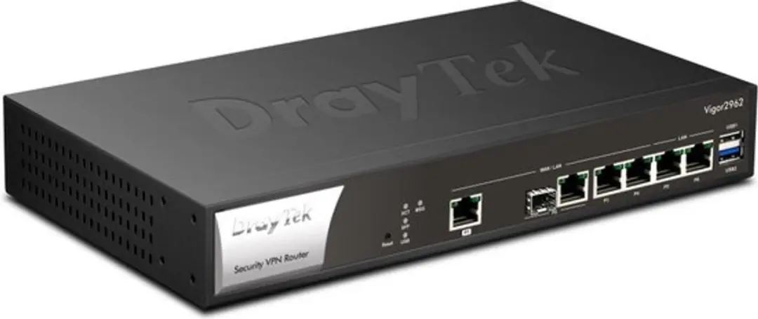 Draytek Vigor V2962-DE-AT-CH Router - Zwart - afbeelding 4 van 5