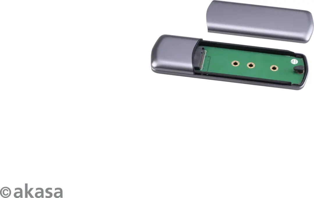Akasa AK-ENU3M2-05 M.2 SSD behuizing - USB 3.2 Gen 2 - Grijs - afbeelding 4 van 5