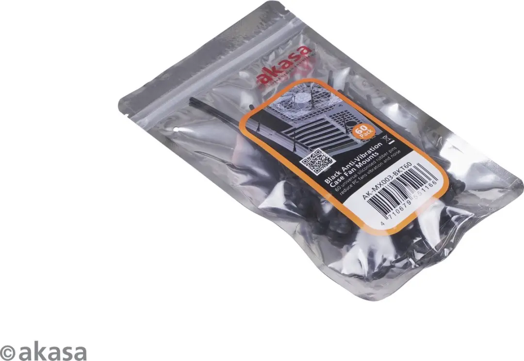 Akasa AK-MX003-BKT60 Trillingsdempers - Zwart - 60 stuks - afbeelding 2 van 2