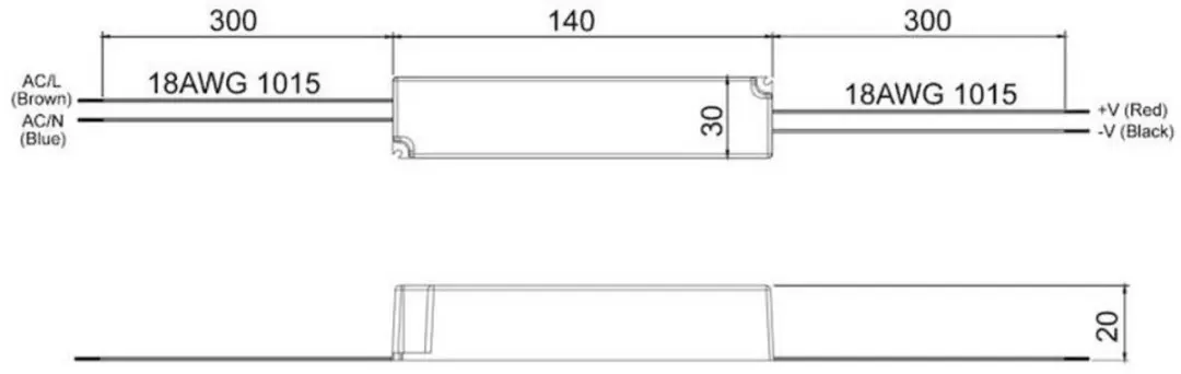 Mean Well LPH-18-12 LED-driver - 18W - 12V - afbeelding 3 van 5