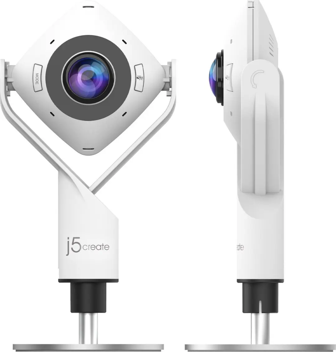 j5create JVCU360 360° Webcam - Wit/Zwart - afbeelding 2 van 6