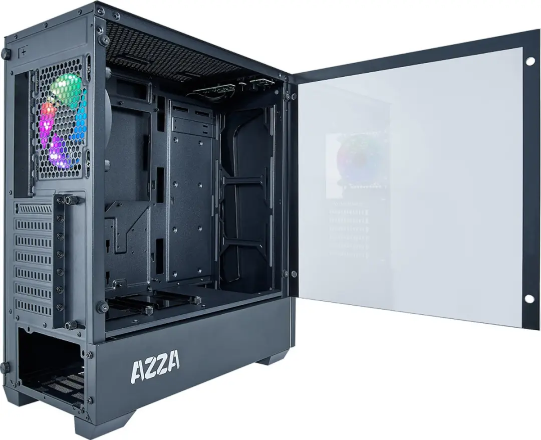 Azza APOLLO 430B DF2 Midi Tower PC-behuizing - Zwart - afbeelding 2 van 6