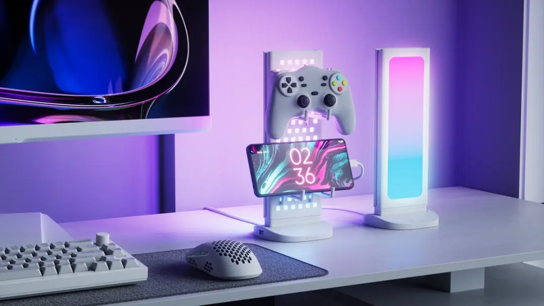 Nanoleaf Pegboard NL7602K0001A023 Desk Dock - Wit - afbeelding 4 van 6