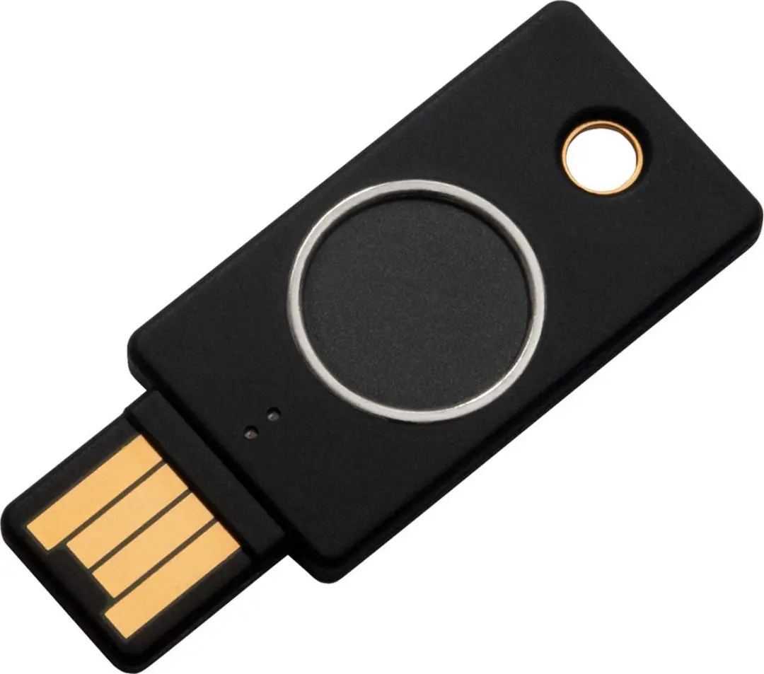 Yubico YubiKey Bio FIDO Edition USB-stick - Zwart/goud - afbeelding 2 van 6