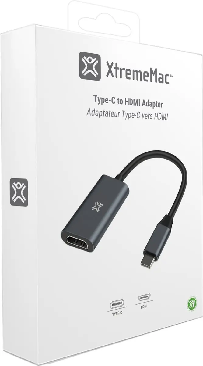 XtremeMac USB-C naar HDMI Adapter XWH-ACH1-13 - 4K 30 Hz - Grijs - afbeelding 6 van 6