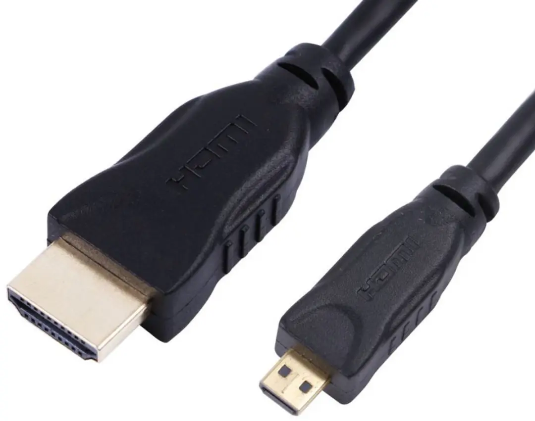 Microconnect HDM19191V2.0D HDMI kabel 1m micro HDMI naar HDMI - Zwart - afbeelding 3 van 3