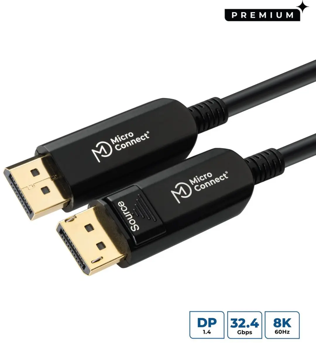 Microconnect DP-MMG-1500V1.4OP DisplayPort kabel 15m Zwart