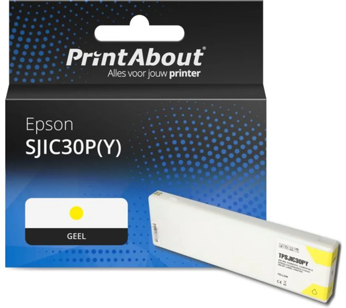 PrintAbout SJIC30P(Y) Inktcartridge Geel - 294.3ml - Epson