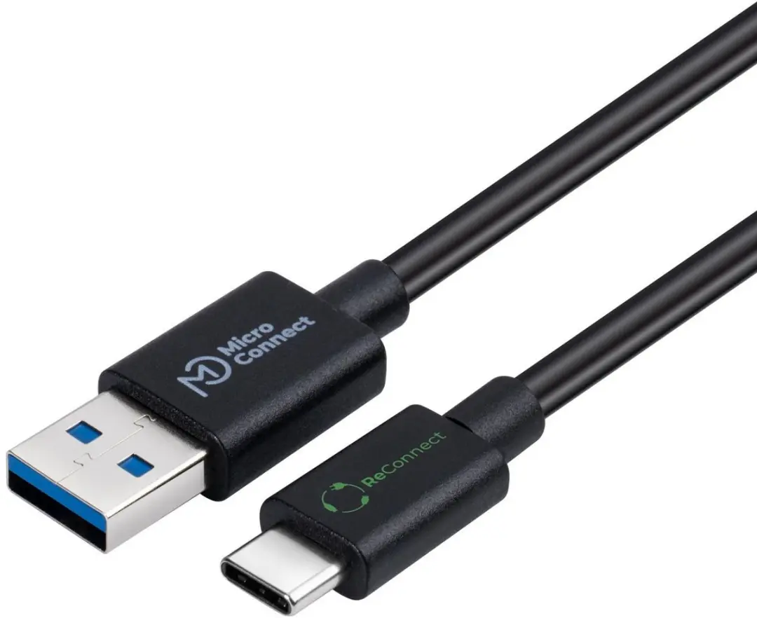 Microconnect ECO-USB3.2CA1 USB-kabel USB-A naar USB-C 1m
