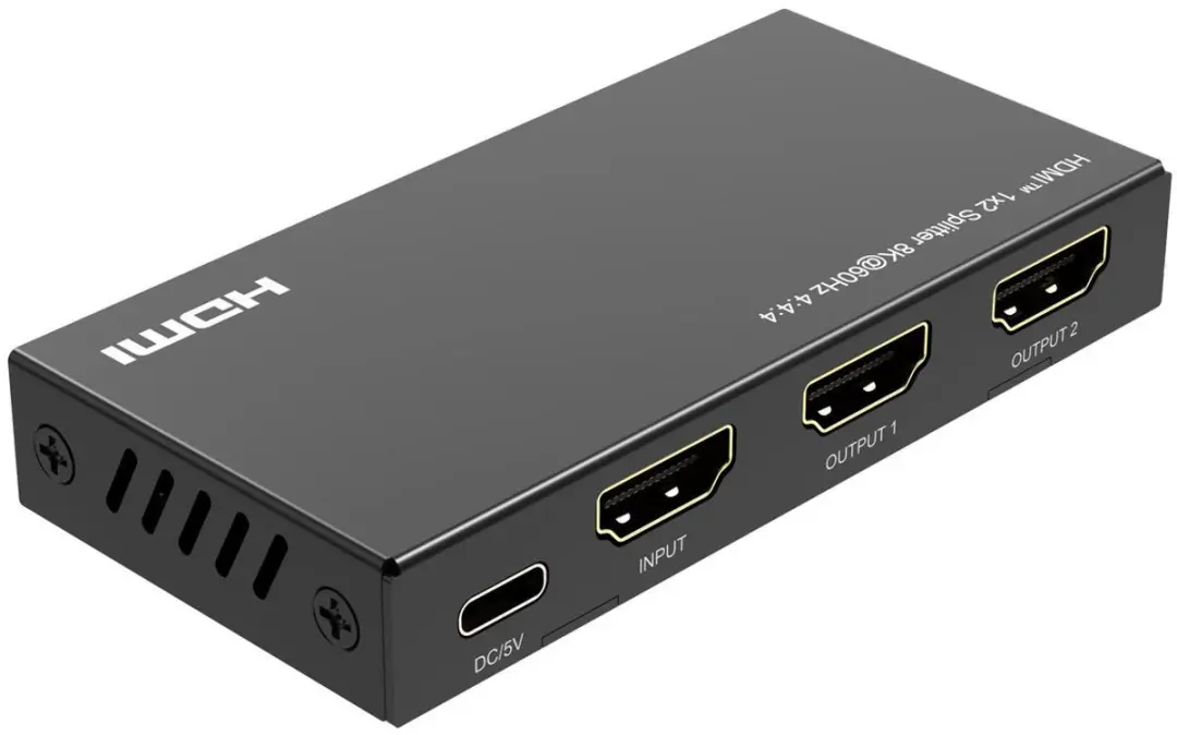 Microconnect MC-HDMISPLITTER0102-8K HDMI Splitter 1x2 - Zwart - afbeelding 4 van 6