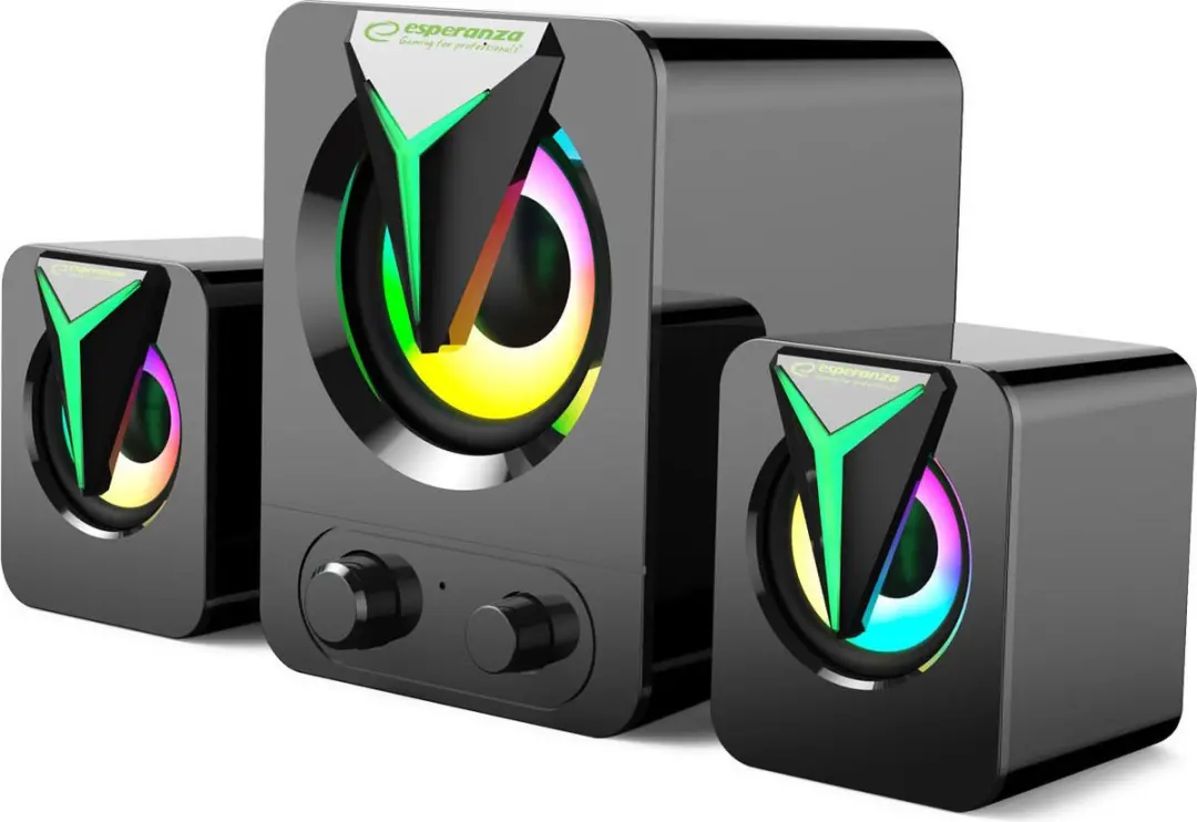 Esperanza 2.1 USB-luidspreker met RGB-LED