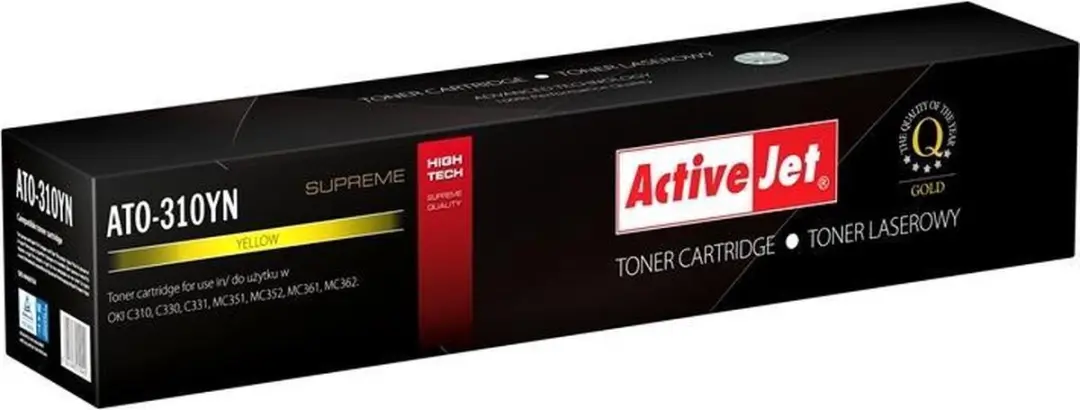 ActiveJet ATO-310YN toner voor OKI-printer; OKI 44469704 Vervanging; Opperste; 2