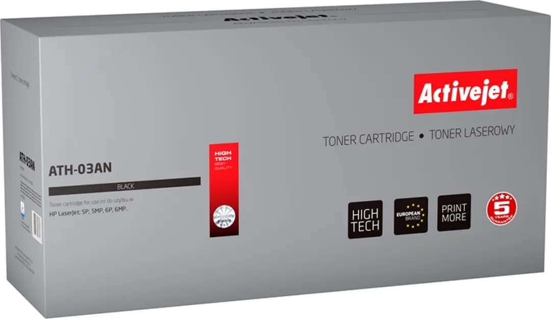 ActiveJet ATH-05N Toner - o.a. HP 05A CE505A - Zwart - afbeelding 4 van 6