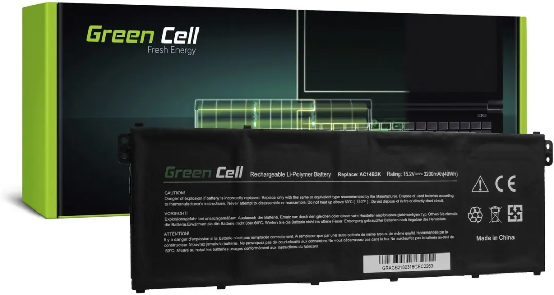 GREEN CELL Laptopbatterij voor Acer Aspire 5