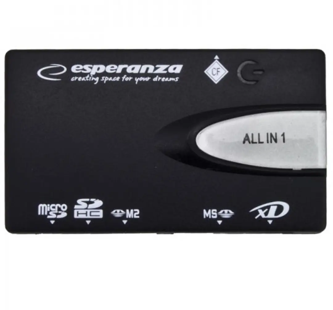 Esperanza EA129 Kaartlezer - USB 2.0 - Transparant - afbeelding 4 van 6