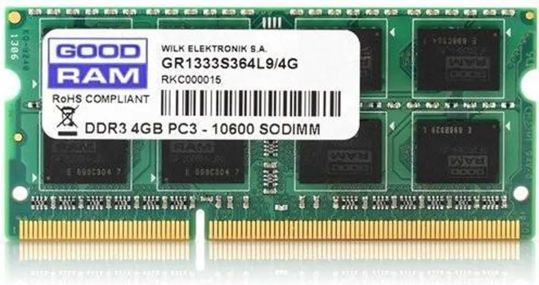 Goodram GR1600S364L11S/4G DDR3 SO-DIMM RAM 4GB - Groen - afbeelding 5 van 5