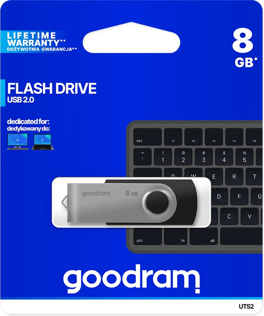Goodram UTS2-0080K0R11 USB-stick 8GB - afbeelding 4 van 6