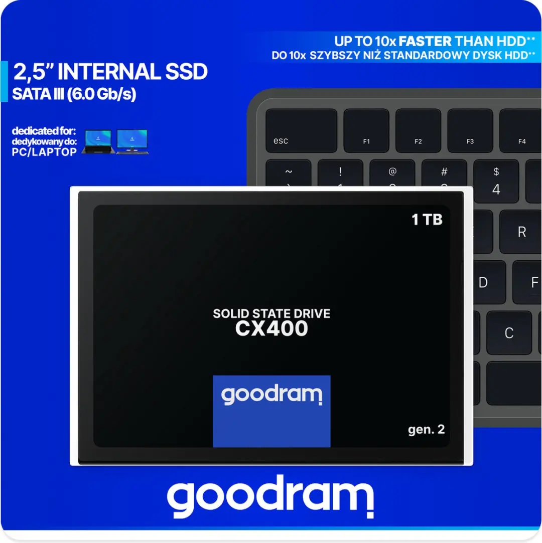 Goodram CX400 G2 SSDPR-CX400-01T-G2 SSD - 1TB - afbeelding 2 van 6