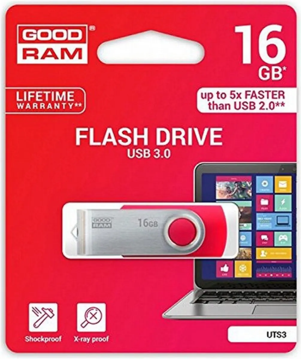 Goodram UTS3 USB-stick 32GB USB 3.0 - Zwart - afbeelding 4 van 6