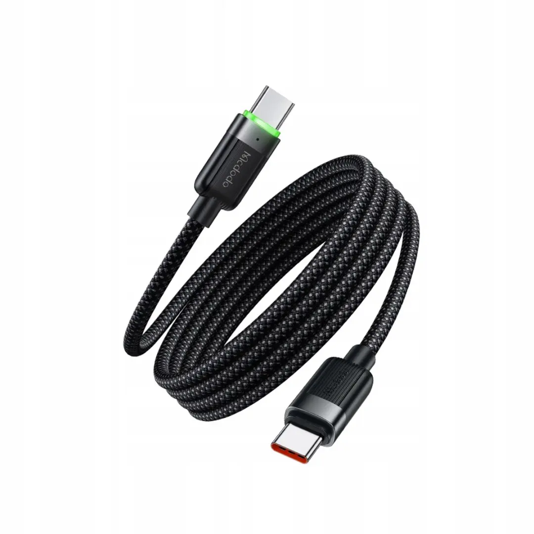 McDodo Oplaadkabel CA-2000 USB-C - 60W - 1.2m - Zwart - afbeelding 5 van 6