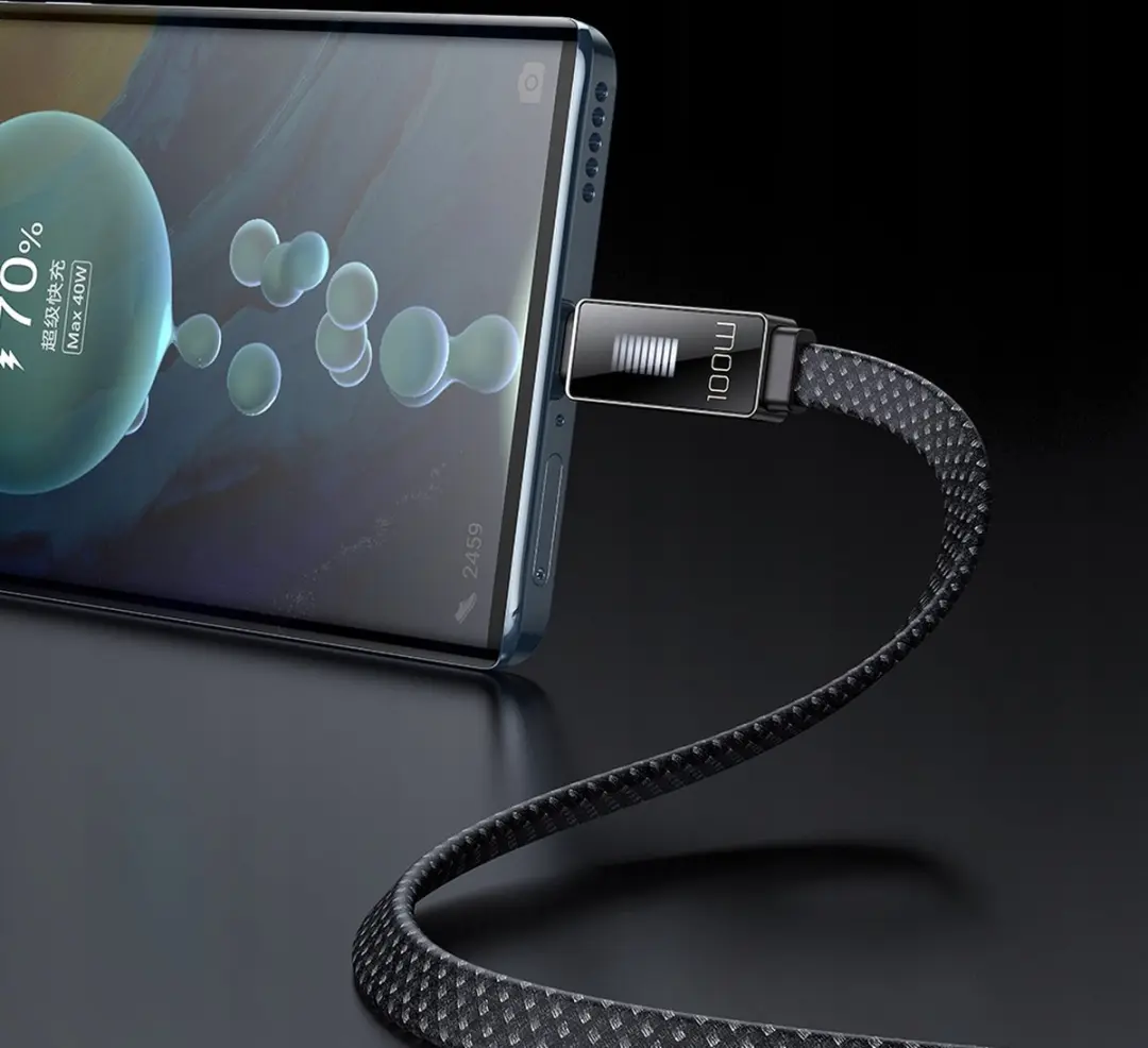 McDodo USB-C naar USB-A Kabel CA-4980 - 100W - Zwart - afbeelding 2 van 6