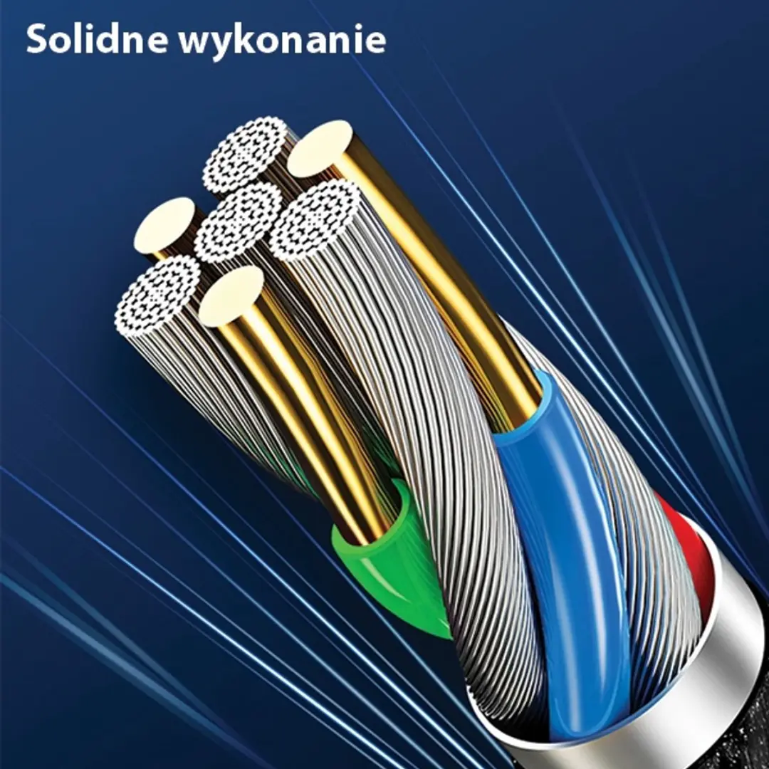 USAMS U-Tone Lightning Kabel - 1.2m - Zwart - afbeelding 5 van 6