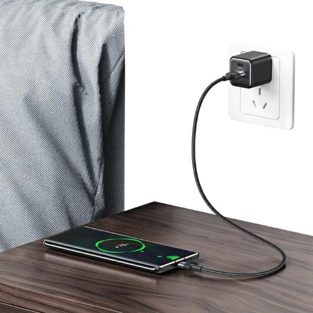 USAMS SJ718USBSG01 USB naar USB-C Kabel - 1.2m - Staal - afbeelding 3 van 6
