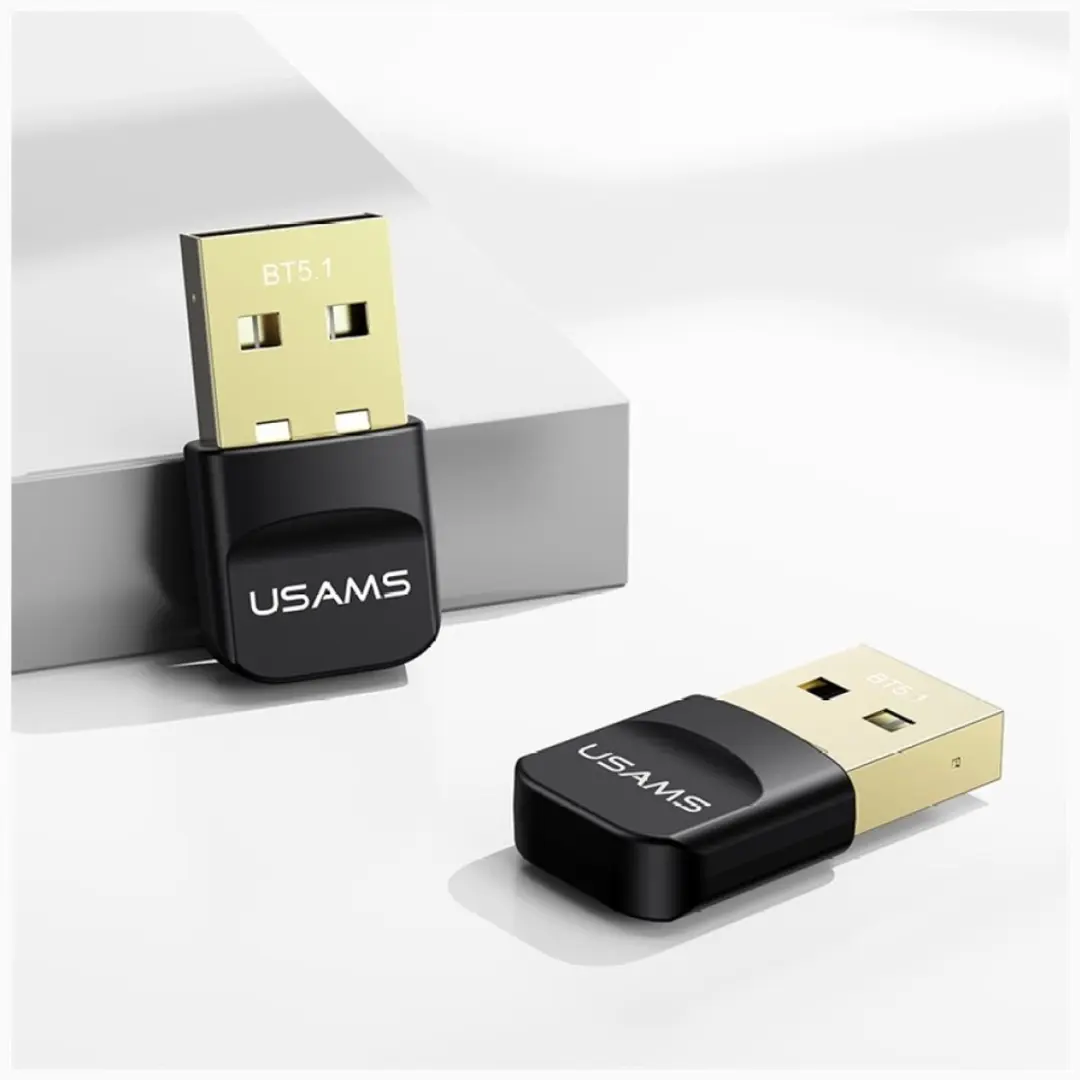USAMS ZB321 USB Bluetooth Adapter - Bluetooth 5.1 - Zwart - afbeelding 4 van 6