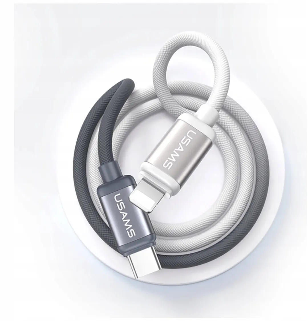 USAMS SJ757 USB-C naar Lightning Kabel - 30W - 1,2m - afbeelding 4 van 6