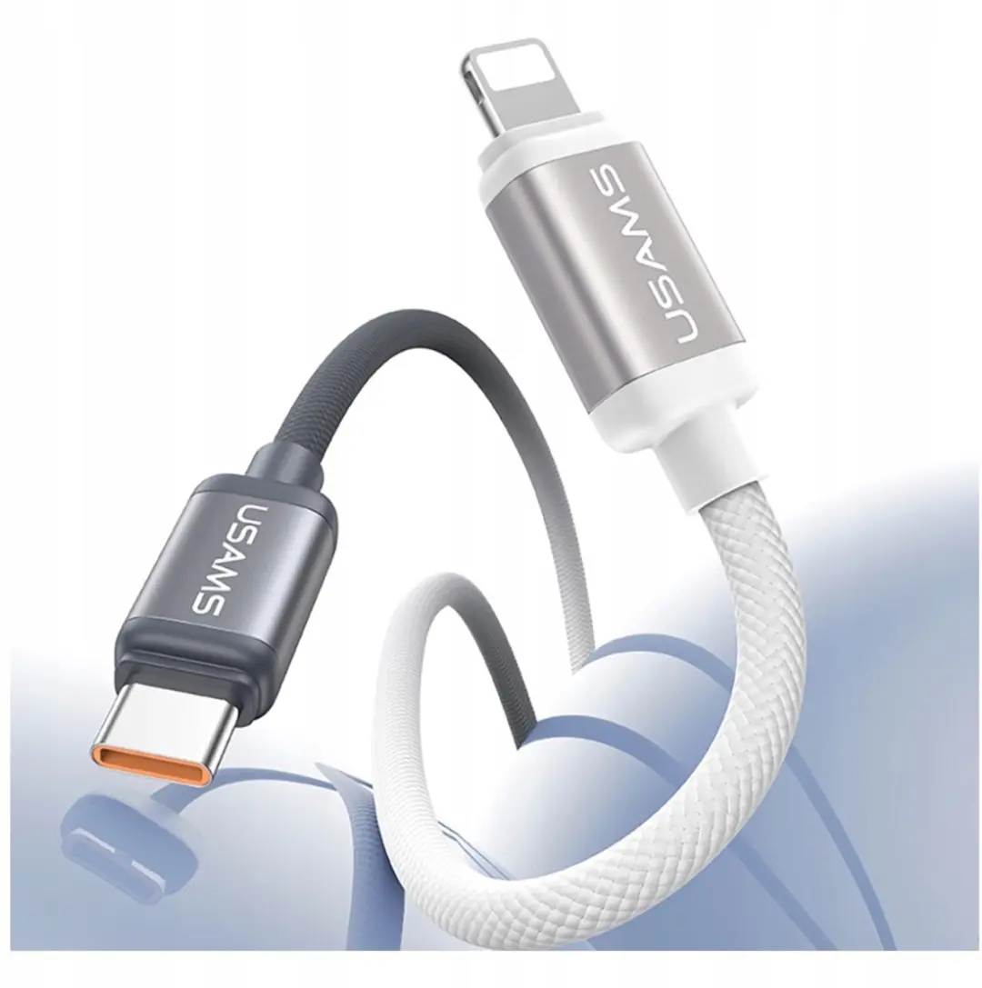 USAMS SJ757 USB-C naar Lightning Kabel - 30W - 1,2m - afbeelding 3 van 6