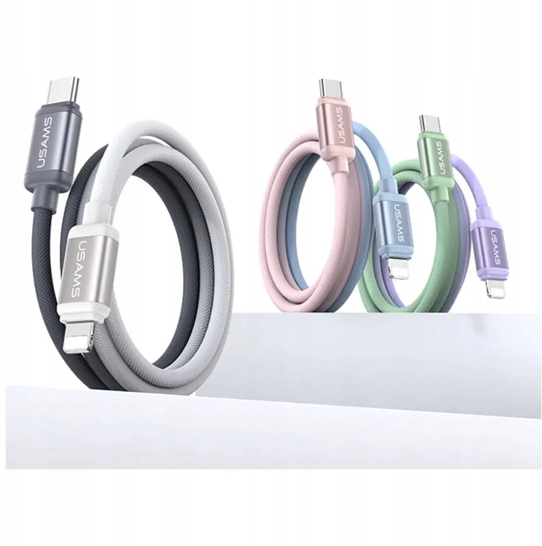 USAMS SJ757 USB-C naar Lightning Kabel - 30W - 1,2m - afbeelding 2 van 6