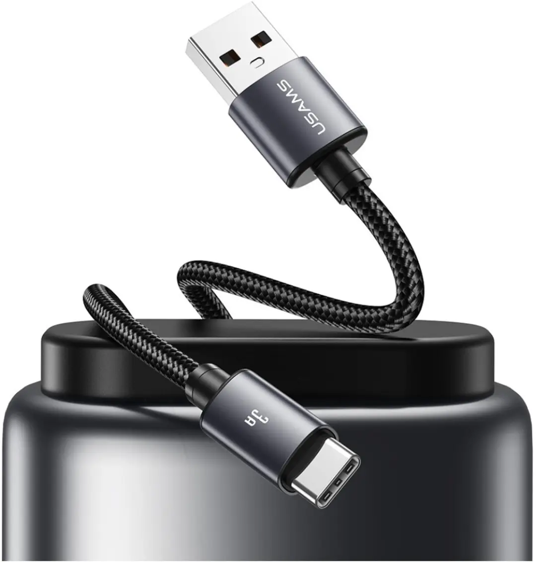 USAMS U91 Kabel USB-C naar USB-A - 18W - 1m - Tarnish - afbeelding 2 van 6