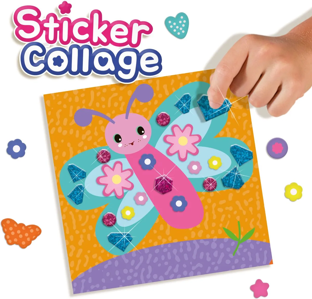 SES Creative Hobby Sticker Collage Meerkleurig