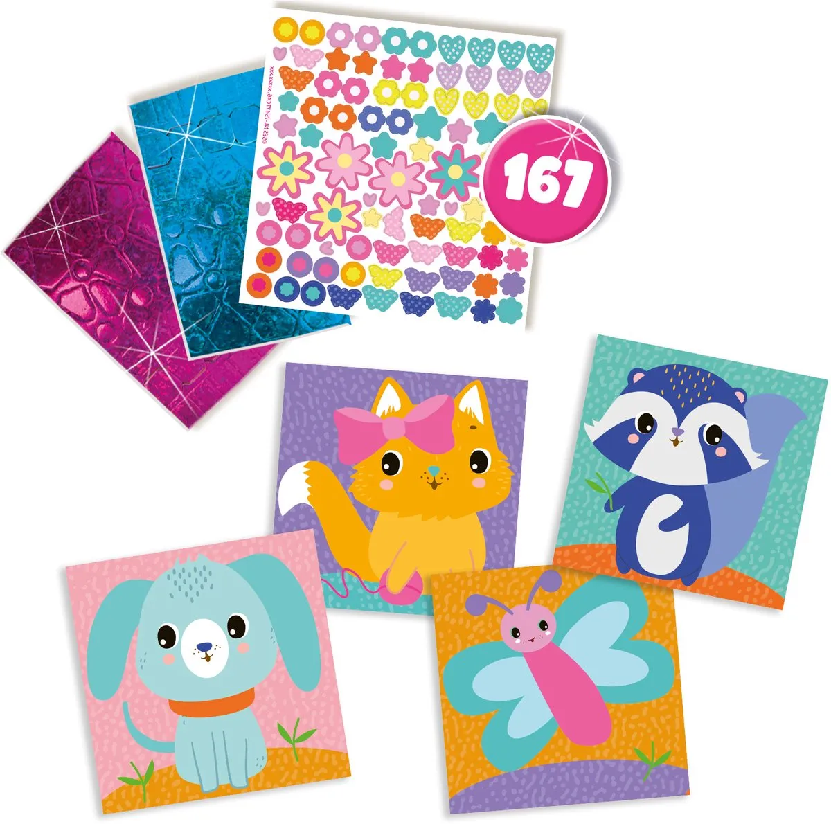 SES Creative Hobby Sticker Collage Meerkleurig