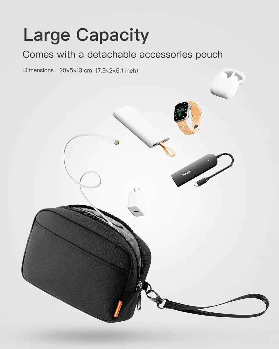 Inateck LB02014 laptoptas 15-15,6 inch - Zwart - afbeelding 6 van 6