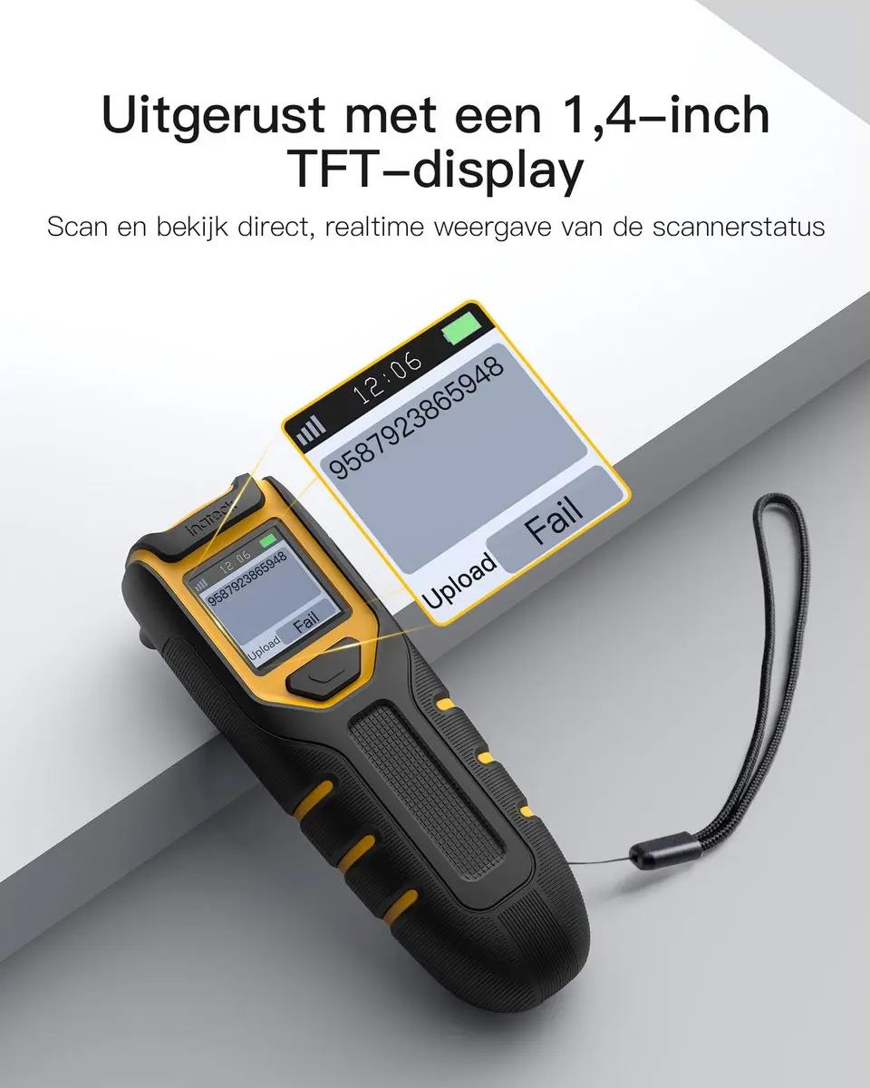 Inateck BCST-47 BCST-47_Black Barcodescanner - Draadloos 1D/2D - afbeelding 6 van 6