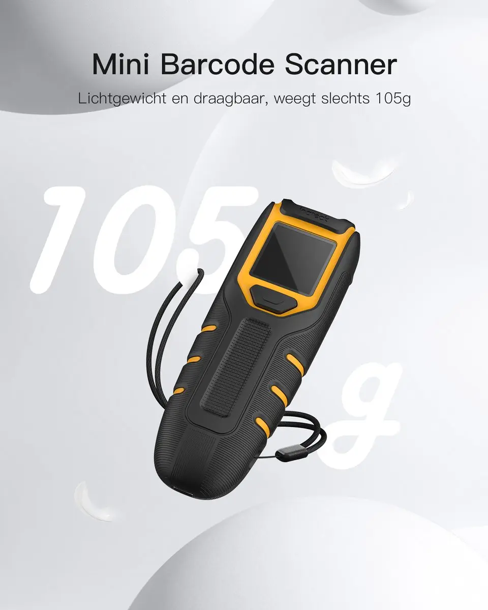Inateck BCST-47 BCST-47_Black Barcodescanner - Draadloos 1D/2D - afbeelding 4 van 6